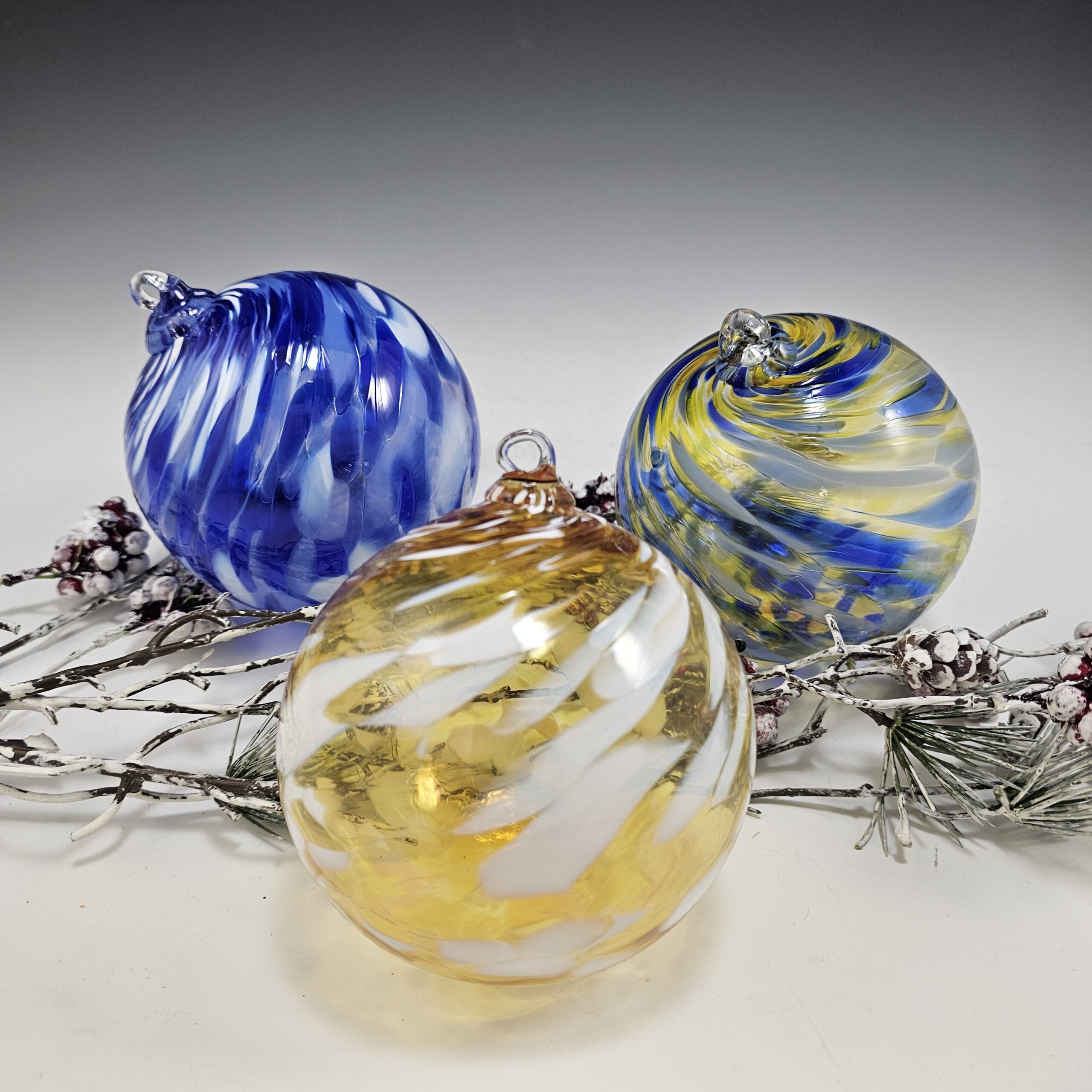 Hand Blown Glass Ornaments - Set #1