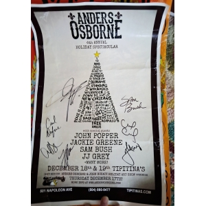 Signed Anders Osbourne poster