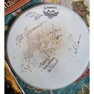 Signed Galactic REMO drum head