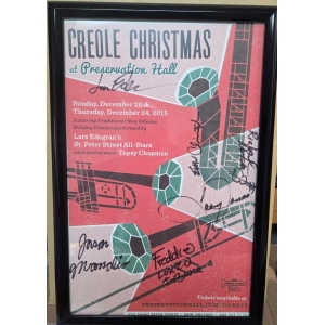 Creole Chrsitmas 2015 Signed and Framed Poster