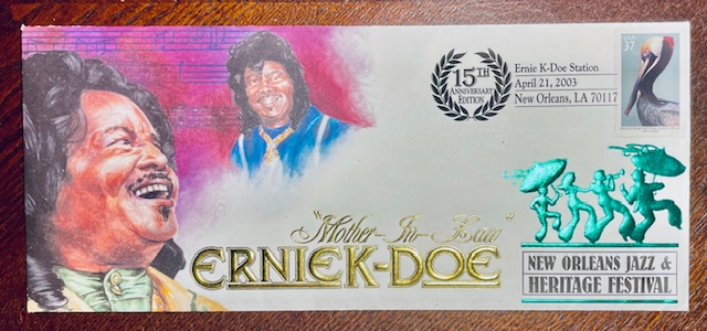 2003 NOJ&HF Ernie K. Doe Collectible Cachet