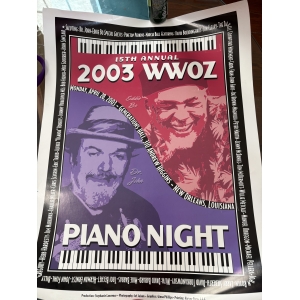 2003 WWOZ Piano Night poster