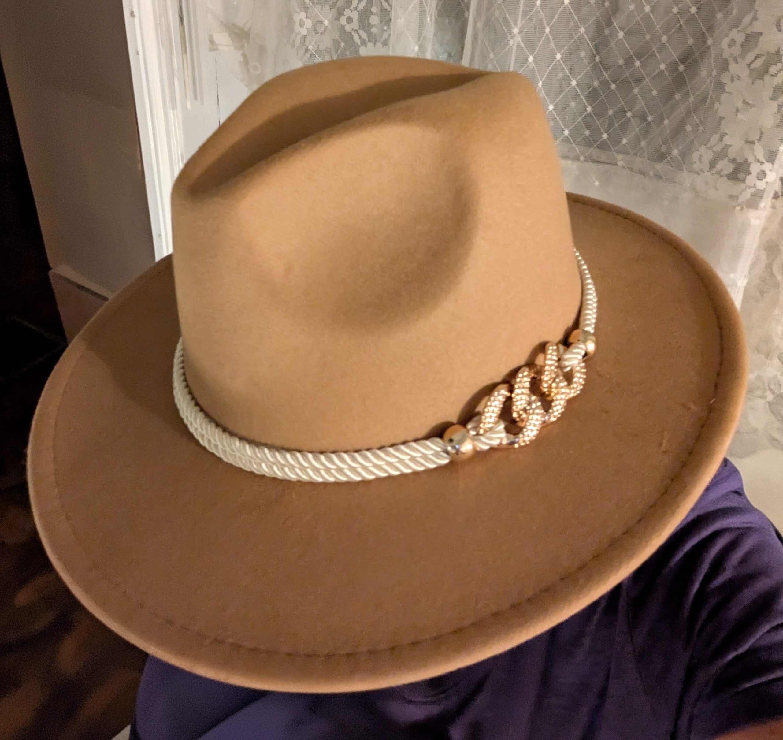 Ladies Gossifan Wide Brim Hat