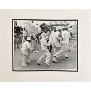 "SECOND LINE!"  B+W Photo Print