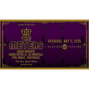 2 Tickets to The Meters at Saenger Theatre