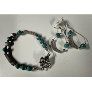 Guitar String Bracelet and Earrings